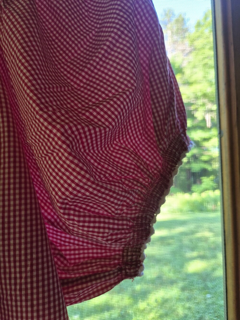Doen June Top in Red Gingham Cotton XXL  (Retail $188) - Picture 7 of 7